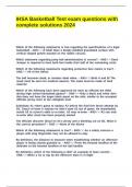 IHSA Basketball Test exam questions with complete solutions 2024&period;