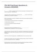 ITN 100 Final Exam Questions & Answers 2024&sol;2025