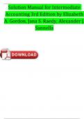 Solution Manual For Intermediate Accounting 3rd Edition by Elizabeth A&period; Gordon&comma; Jana S&period; Raedy&comma; Alexander J&period; Sannella Fully Covered A&plus; Guide Newest Version 2024 Edition 
