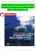Solution Manual For Fundamentals of Financial Accounting&comma; 8th Edition 2024 by Fred Phillips&comma; Robert Libby&comma; Verified Chapters 1 - 13&comma; Complete Newest Version Instant Download 