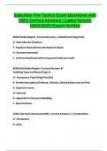 Suburban Fire Tactics Exam Questions with 100&percnt; Correct Answers &vert; Latest Version &lpar;2024&sol;2025&rpar; Expert Verified