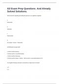 G2 Exam Prep Questions  And Already Solved Solutions&period;