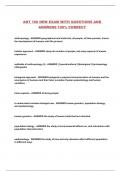 ANT 100 NEW EXAM WITH QUESTIONS AND ANSWERS 100&percnt; CORRECT