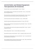 Unit 81 Boiler and Related Equipment Test Questions All Answered&period;