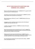 API 577 NEW EXAM WITH QUESTIONS AND ANSWERS 100&percnt; CORRECT