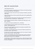 Idaho Life Insurance Exam  questions with correct answers with complete A&plus;solution 2024&sol;2025 