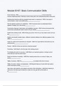 Module 00107 Basic Communication Skills exam questions with correct answers with complete A&plus;solution 2024&sol;2025 