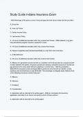 Study Guide Indiana Insurance Exam