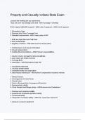 Property and Casualty Indiana State Exam