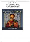 Test Bank for Exploring the Bible 2nd Edition by Stephen Harris&comma; ISBN&colon; 9780078038402&comma; All Chapters 1 to 39 Covered&comma; Verified Latest Edition