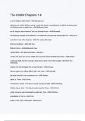 The Hobbit Chapters 1-6 exam questions with correct answers with complete A&plus;solution 2024&sol;2025 