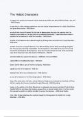 The Hobbit Characters exam questions with correct answers with complete A&plus;solution 2024&sol;2025 