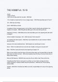 THE HOBBIT-ch&period; 15-19 exam questions with correct answers with complete A&plus;solution 2024&sol;2025 