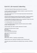 Xcel ch&period;6&period; Life Insurance underwriting exam questions with correct answers with complete A&plus;solution 2024&sol;2025 