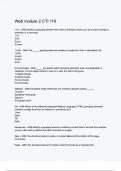 Web module 2 CTI 110&period; exam questions with correct answers with complete A&plus;solution 2024&sol;2025 