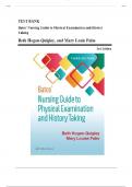 TEST BANK For Bates' Nursing Guide to Physical Examination and History Taking&comma; 3rd Edition By Beth Hogan-Quigley&semi; Mary Louis Palm&comma; Verified Chapters 1 - 24&comma; Complete Newest Version