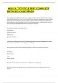 WGU STatistics Test