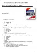 Radiographic Imaging and Exposure 6th Edition Test Bank by Terri L&period; Fauber