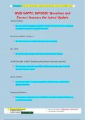 SP&emacr;D SAPPC&colon; INFOSEC Questions and  Correct Answers the Latest Update