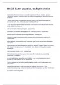BACE Exam practice&period; multiple choice Questions and Answers 100&percnt; Solved