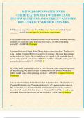 2025 PADI OPEN WATER DIVER CERTIFICATION TEST WITH 400 EXAM  REVIEW QUESTIONS AND CORRECT ANSWERS  &lpar;100&percnt; CORRECT VERIFIED ANSWERS&rpar;