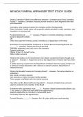 NEVADA FUNERAL ARRANGER TEST STUDY GUIDE