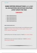 ZABBIX CERTIFIED SPECIALIST EXAM 1&comma; 2&comma; 3&comma; 4 & 5 ALL 250 QUESTIONS AND DETAILED SOLUTIONS LATEST UPDATE THIS YEAR  