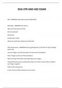  ISSA CPR AND AED EXAM QUESTIONS AND ANSWERS 2024