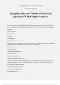 Josephine Morrow Vsim Pre&sol;Post Exam Questions With Correct Answers&period;