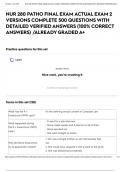 NUR 280 PATHO FINAL EXAM ACTUAL EXAM 2 VERSIONS COMPLETE 500 QUESTIONS WITH DETAILED VERIFIED ANSWERS &lpar;100&percnt; CORRECT ANSWERS&rpar; &sol;ALREADY GRADED A&plus;
