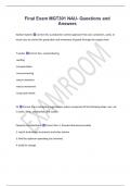 Final Exam MGT301 NAU- Questions and  Answers 