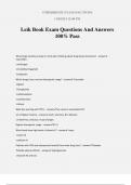 Leik Book Exam Questions And Answers 100&percnt; Pass