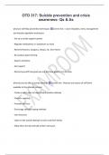 OTD 317&colon; Suicide prevention and crisis  awareness- Qs & As 