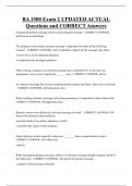 BA 1500 Exam 2 UPDATED ACTUAL Questions and CORRECT Answers