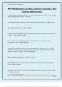 NRF Retail Industry Fundamentals Exam Questions And Answers 100&percnt; Correct&period;