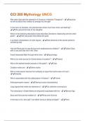  CCI 205 Mythology UNCG  &lpar;Questions &plus; Answers&rpar; Solved
