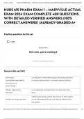 NURS 615 PHARM EXAM 1 &ndash; MARYVILLE ACTUAL EXAM 2024 EXAM COMPLETE 400 QUESTIONS WITH DETAILED VERIFIED ANSWERS &lpar;100&percnt; CORRECT ANSWERS&rpar; &sol;ALREADY GRADED A&plus;