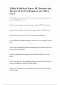 Milady Esthetics Chapter 11 Disorders and Diseases of the Skin Exam set one with Q and A