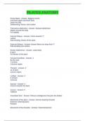 PILATES ANATOMY EXAM QUESTIONS WITH CORRECT ANSWERS