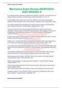 Mechanics Exam Review-NEIEP&vert;2024-2025 GRADED A