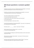 MCI Exam questions n answers graded A&plus; 