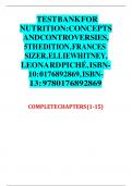 Test Bank for Nutrition&colon; Concepts and Controversies&comma; 16th Edition&comma; Frances Sizer&comma; Ellie Whitney&comma; Leonard Pich&eacute; &vert;&vert;Complete A&plus; Guide