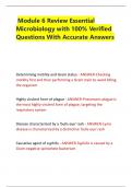 Module 6 Review Essential Microbiology 