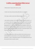 CASPer exam Questions With Correct  Answers