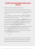 CASPER EXAM PACK WITH COMPLETE SOLUTIONS