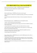 Environmental management final exam