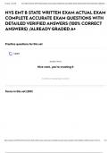 NYS EMT B STATE WRITTEN EXAM ACTUAL EXAM COMPLETE ACCURATE EXAM QUESTIONS WITH DETAILED VERIFIED ANSWERS &lpar;100&percnt; CORRECT ANSWERS&rpar; &sol;ALREADY GRADED A&plus;