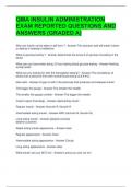 QMA INSULIN ADMINISTRATION EXAM REPORTED QUESTIONS AND ANSWERS &lpar;GRADED A&rpar; 