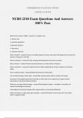 NURS 2518 Exam Questions And Answers 100&percnt; Pass