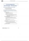Criminologische psychologie&colon; introductie